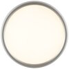 Brilliant Flache runde LED-Deckenleuchte Carloz mit Memoryfunktion und silbernem Rand