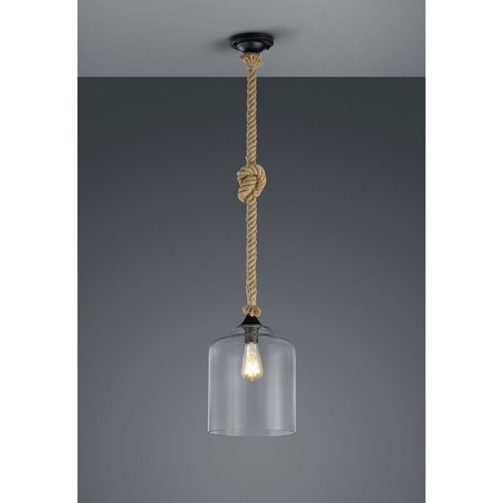 Trio Leuchten JUDITH Pendelleuchte Braun, Schwarz, 1-flammig main product photo