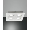 Fabas Luce Bali Deckenleuchte LED Silber, 4-flammig