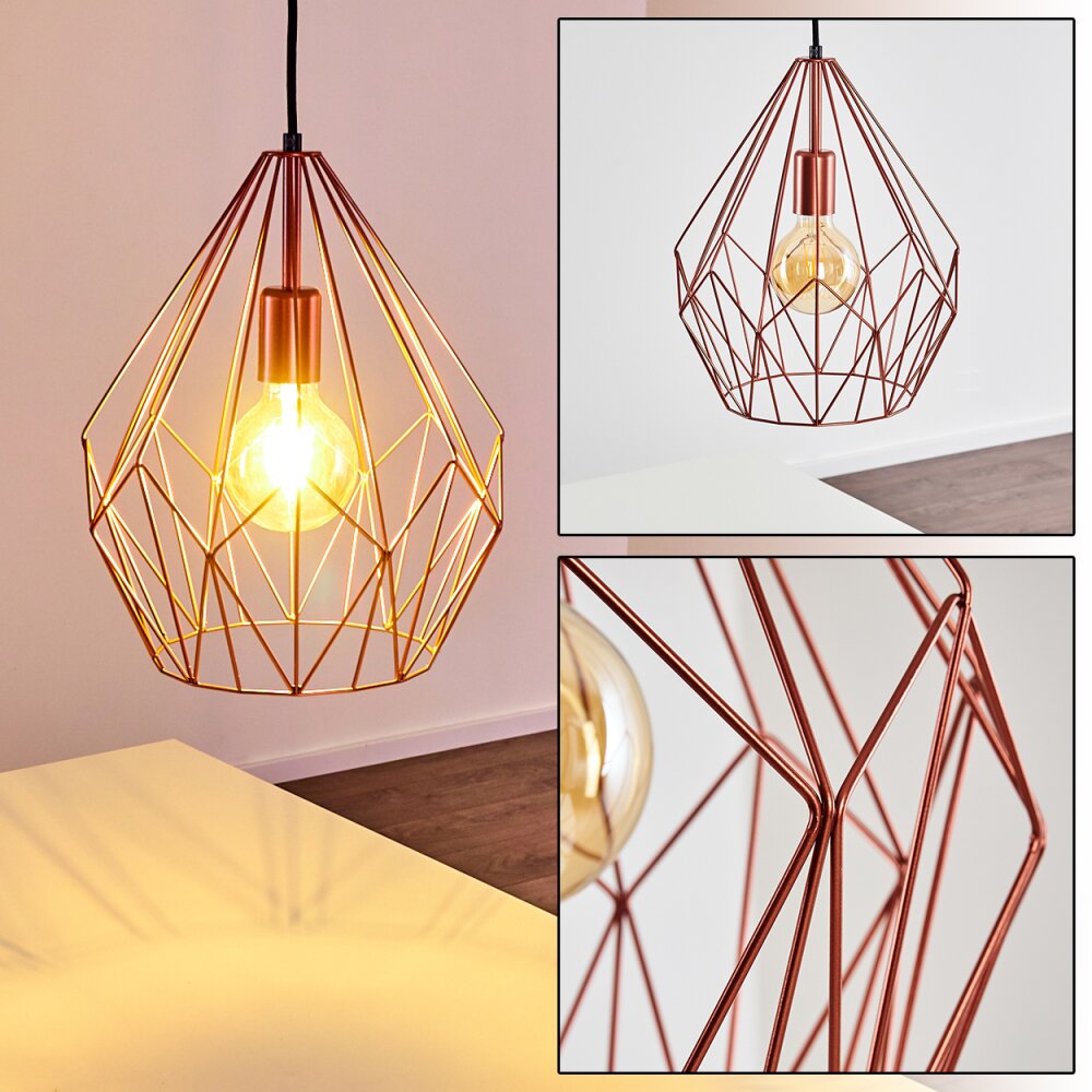 Zarembo Pendelleuchte Kupferfarben, 1-flammig main product photo