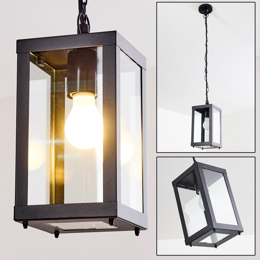 Caudry Außenhängeleuchte Schwarz, 1-flammig main product photo