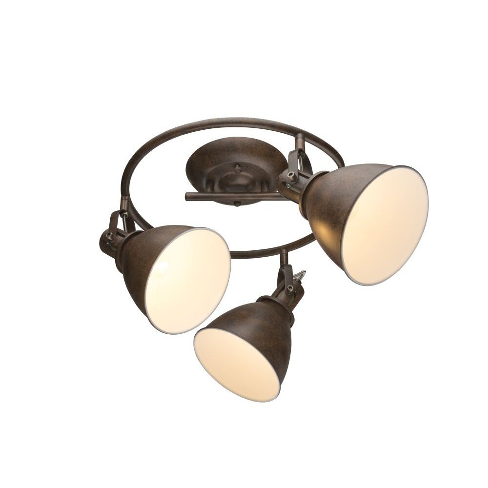 Globo GIORGIO Deckenstrahler Rostfarben, 3-flammig main product photo