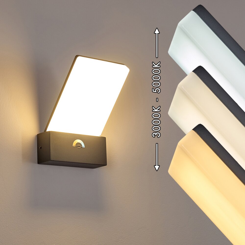 Heraklion Außenwandleuchte LED Anthrazit, 1-flammig main product photo