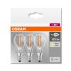 Osram LED 3er Set E14 4,5 Watt 2700 Kelvin 470 Lumen