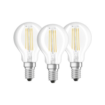 Osram LED 3er Set E14 4,5 Watt 2700 Kelvin 470 Lumen