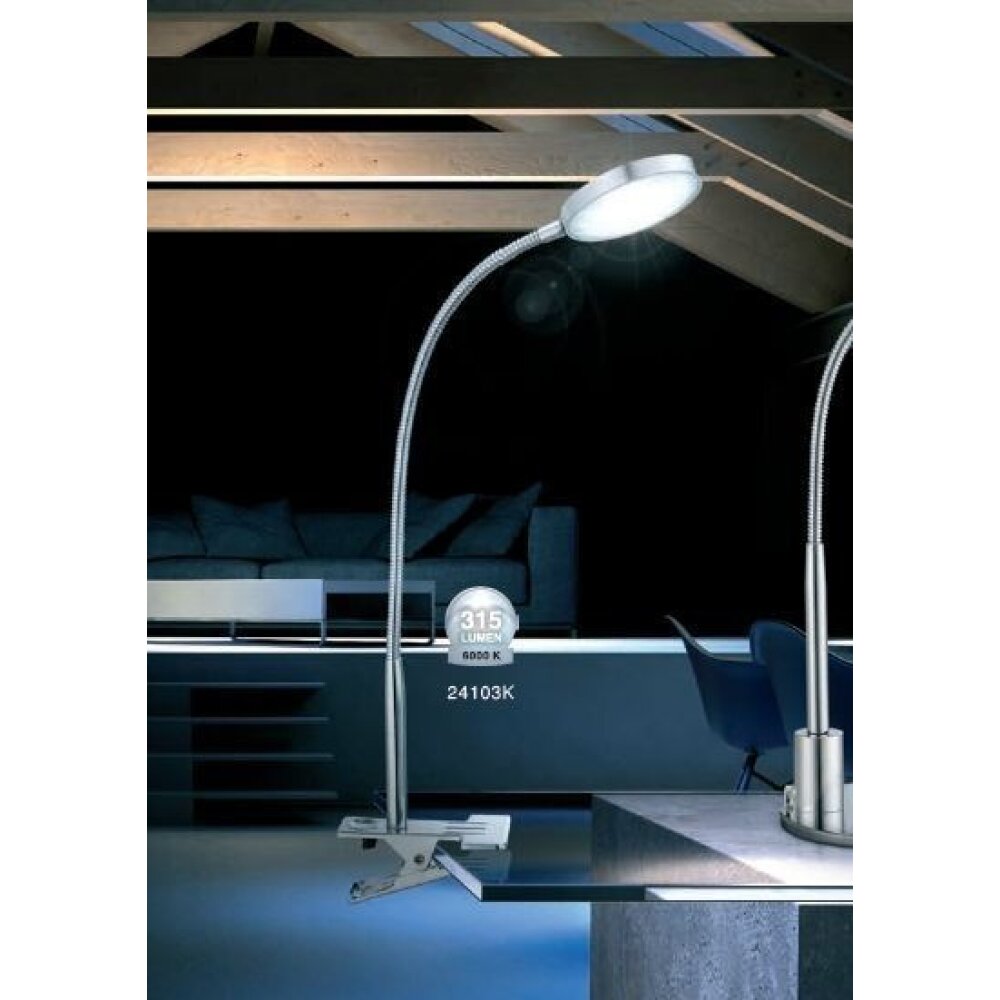 Globo PEGASI Klemmstrahler LED Aluminium, 1-flammig main product photo