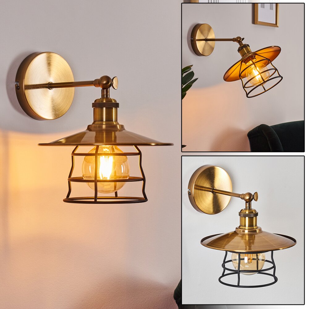 Moena Wandleuchte Altmessing, Bronze, 1-flammig main product photo