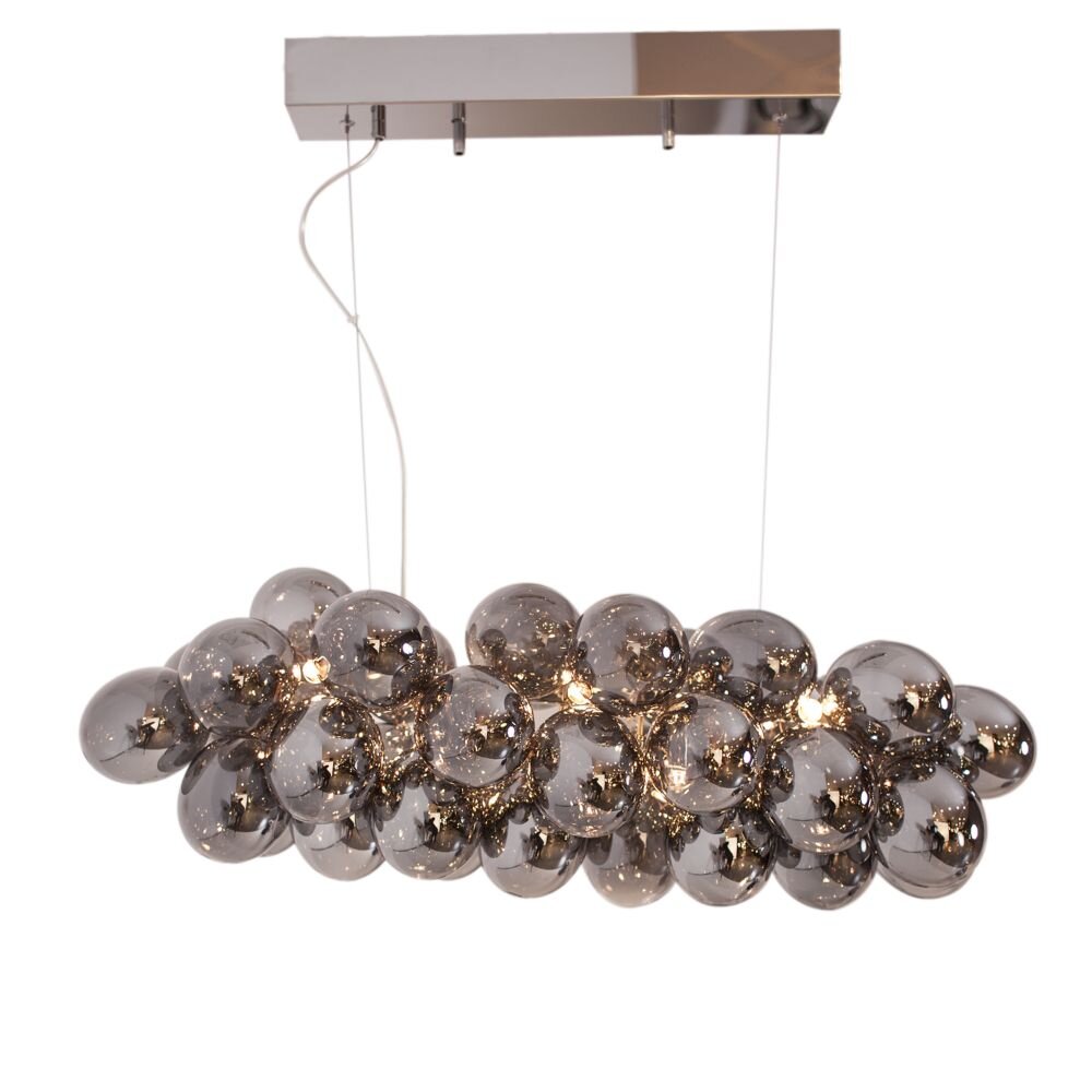 By Rydens Gross Hängeleuchte Grau, 8-flammig main product photo