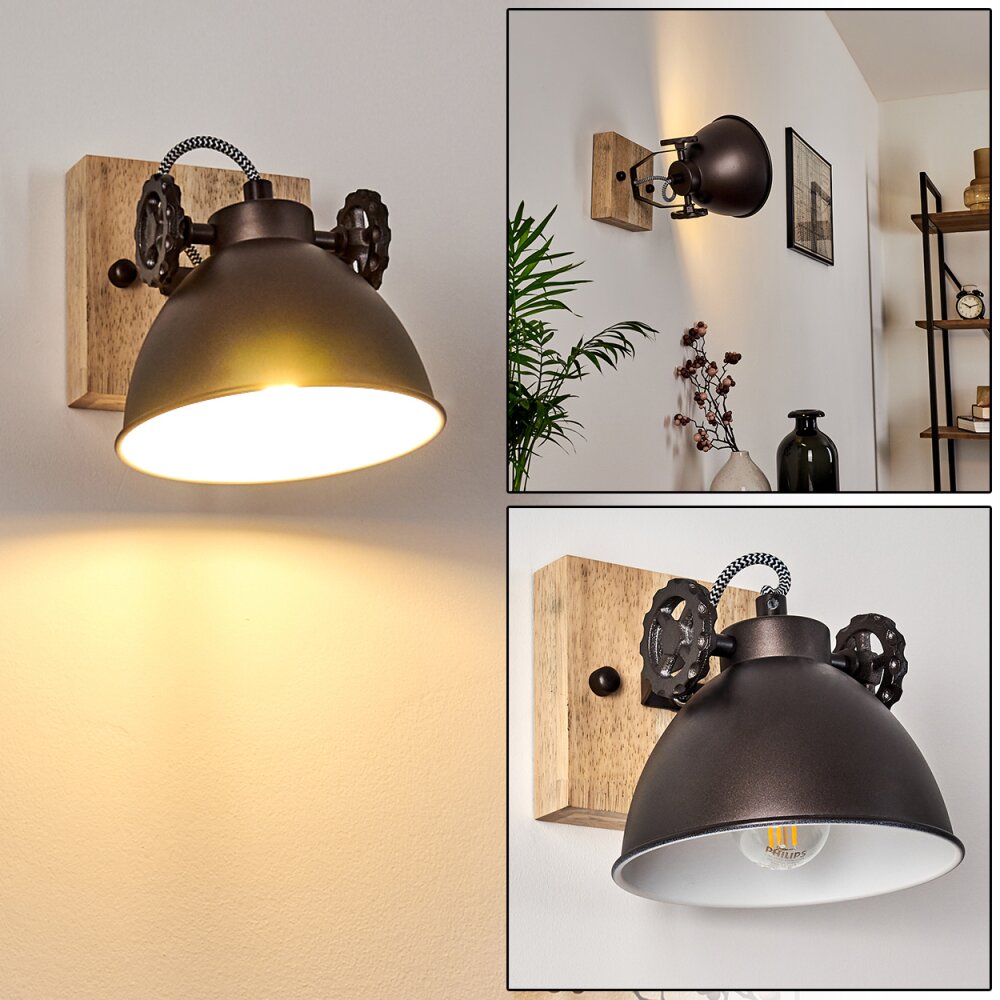 Svanfolk Wandleuchte Braun, Schwarz, Weiß, 1-flammig main product photo