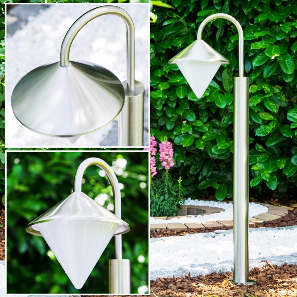Kasan Aussenstehleuchte Edelstahl, Weiß, 1-flammig main product photo