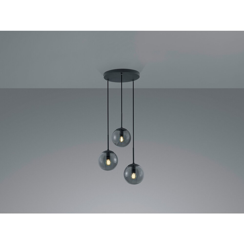 Trio Leuchten Balini Pendelleuchte LED Anthrazit, 3-flammig main product photo