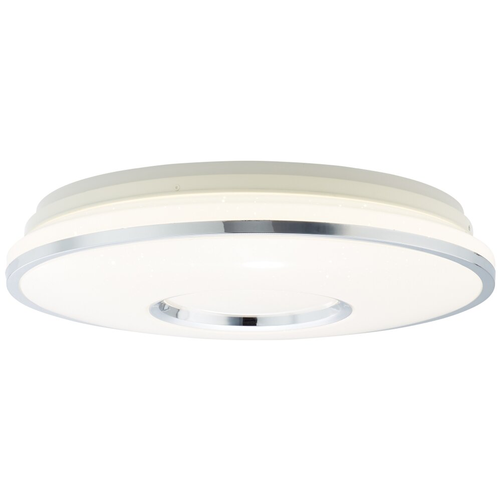 Brilliant Visitation Deckenleuchte LED Silber, Weiß, 1-flammig, Fernbedienung, Farbwechsler main product photo