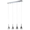 Brilliant FRIZZANTE Pendelleuchte LED Chrom, 4-flammig