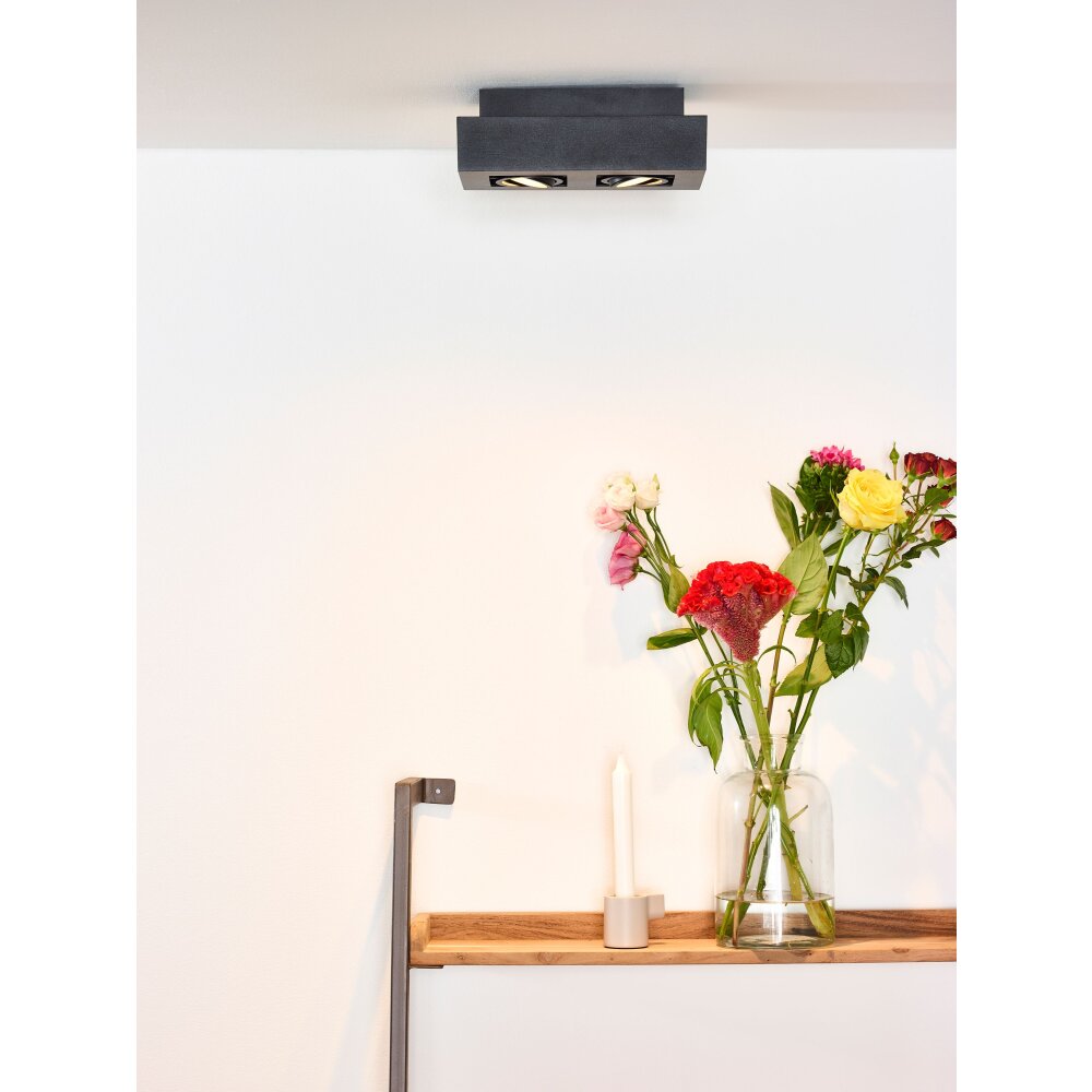 Lucide XIRAX Deckenspot LED Schwarz, 2-flammig main product photo