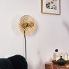 Ruanda Wandleuchte Gold, Messing, 1-flammig