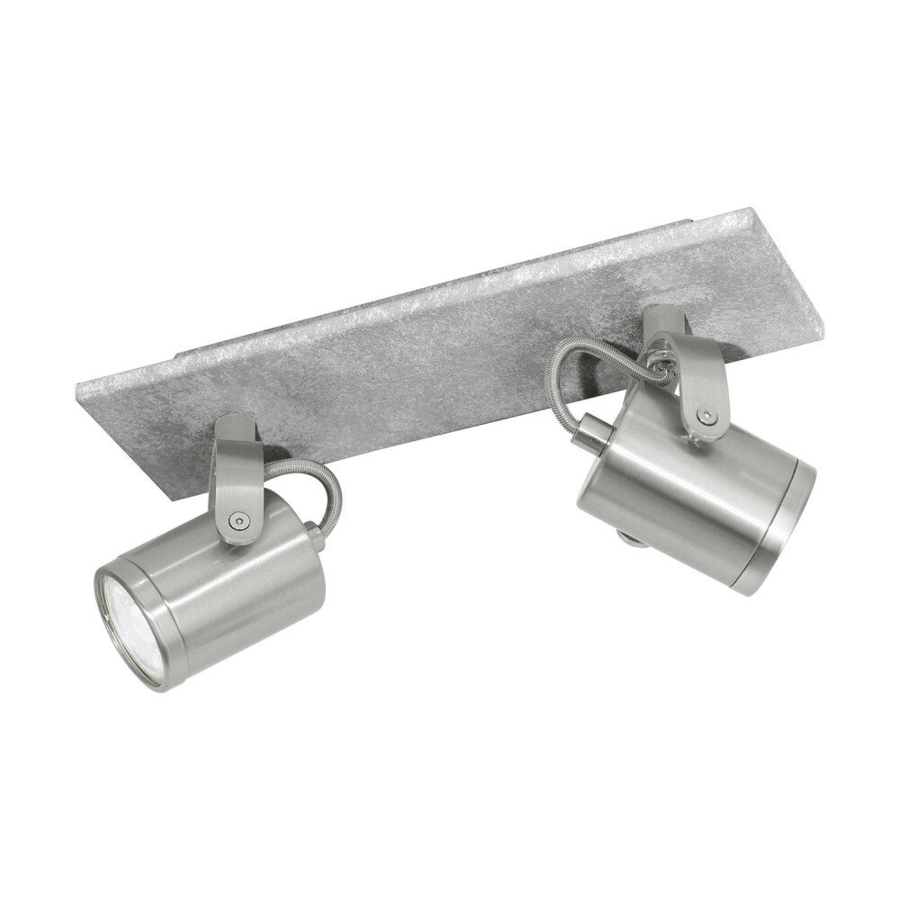 Eglo PRACETA Deckenspot LED Grau, Nickel-Matt, 2-flammig main product photo
