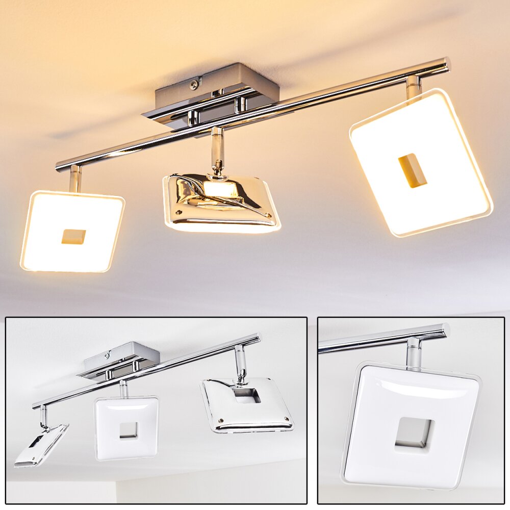 Vallorbe Deckenleuchte LED Chrom, 3-flammig main product photo
