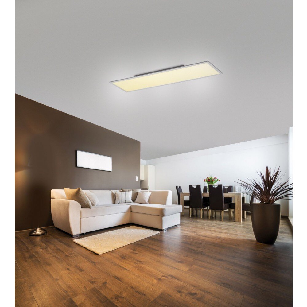 Leuchten Direkt FLAT Deckenpanel LED Weiß, 1-flammig, Fernbedienung main product photo