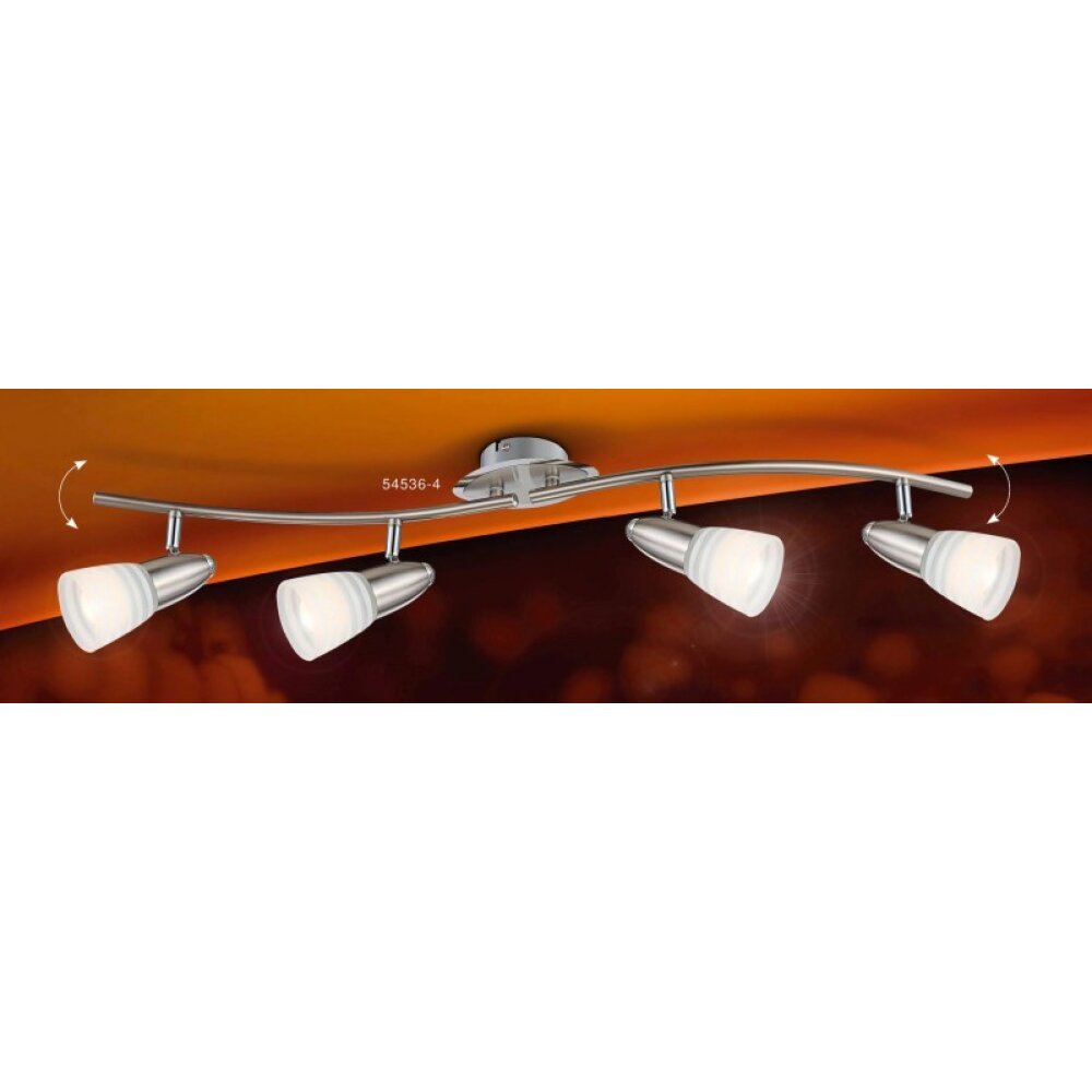 Globo CALEB Deckenleuchte Chrom, Nickel-Matt, 4-flammig main product photo