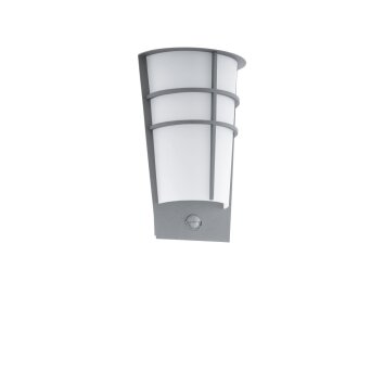 Eglo BREGANZO 1 Außenwandleuchte LED Grau, 2-flammig, Bewegungsmelder Eglo BREGANZO 1 Außenwandleuchte LED Grau, 2-flammig, Bewegungsmelder