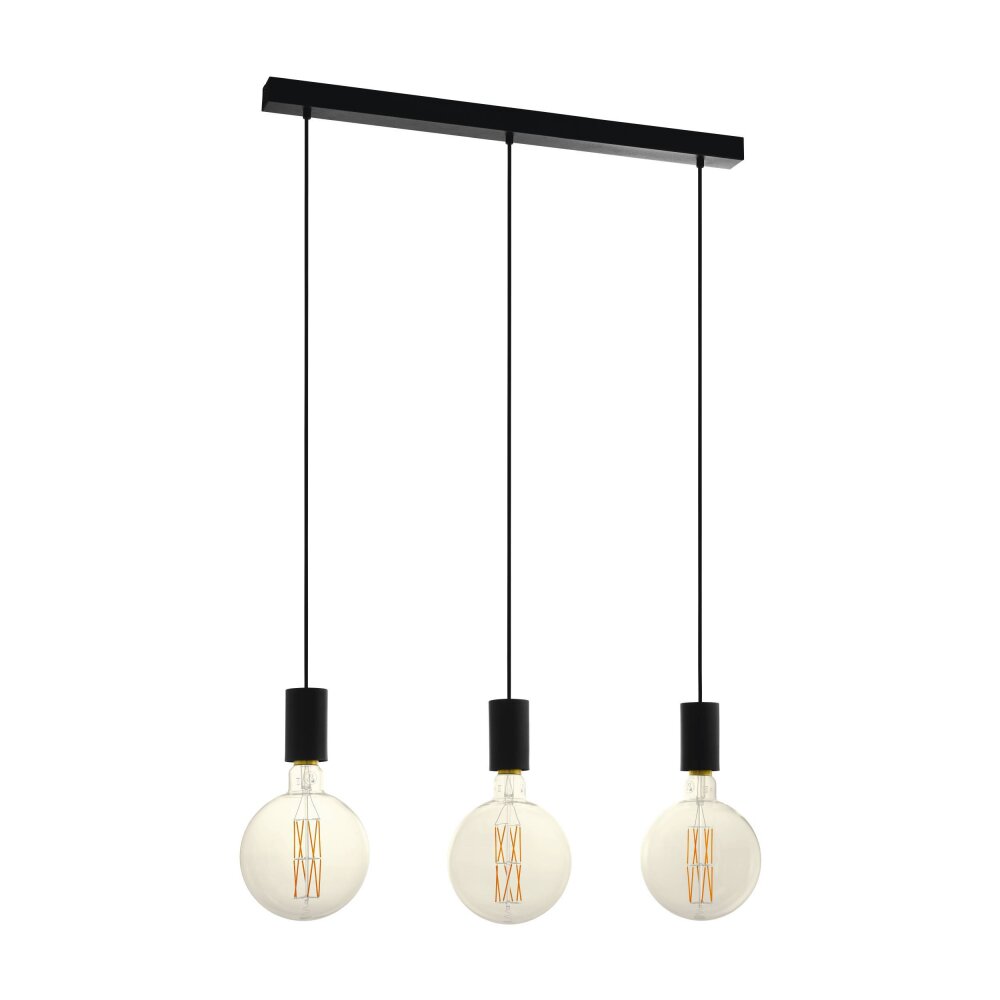 Eglo Leuchten POZUETA Hängeleuchte Schwarz, 3-flammig main product photo