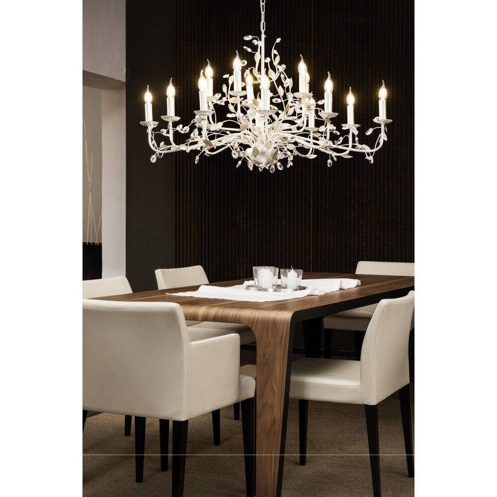 Eglo FLITWICK 1 Hängeleuchte Silber, 15-flammig main product photo