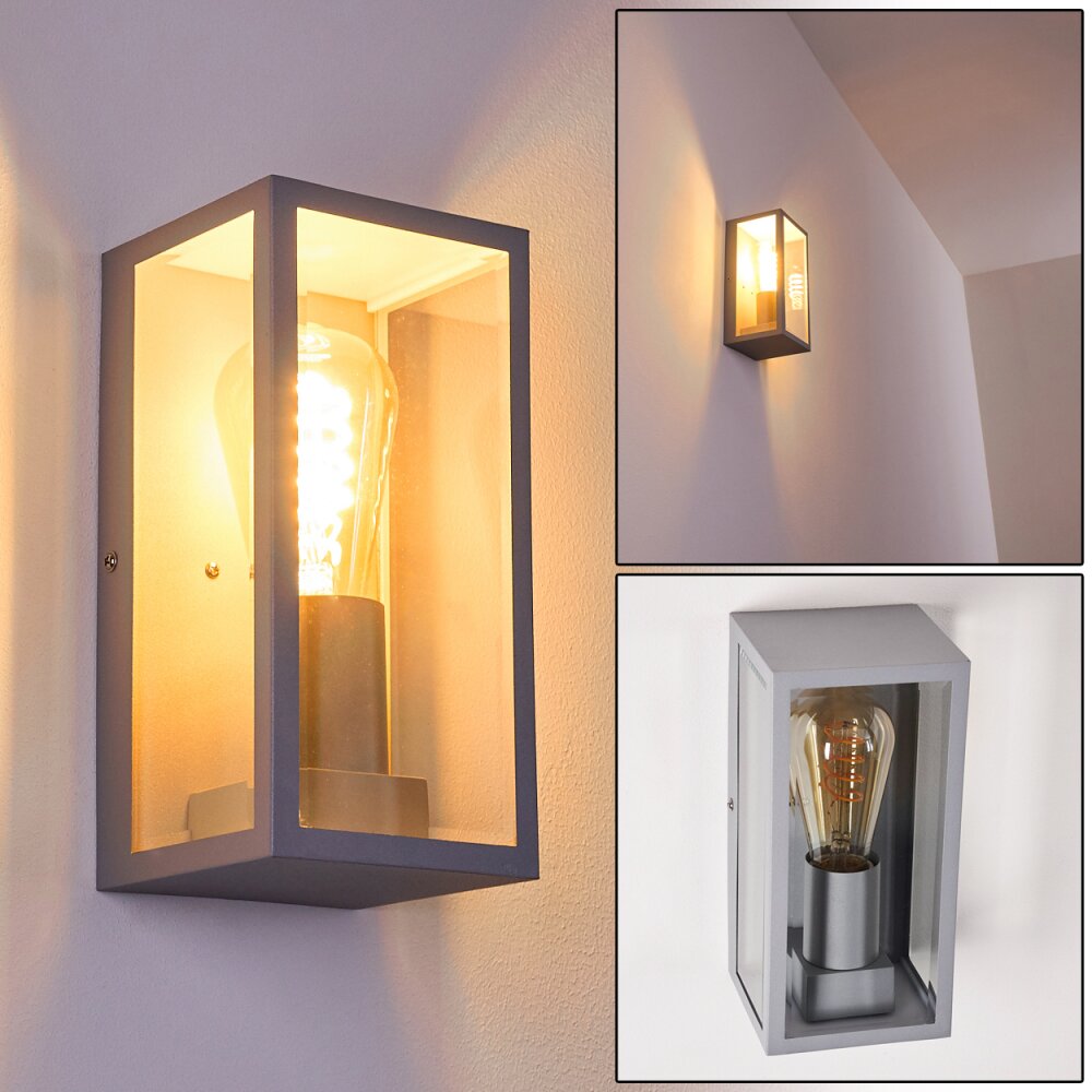 Hakkas Außenwandleuchte Silber, 1-flammig main product photo