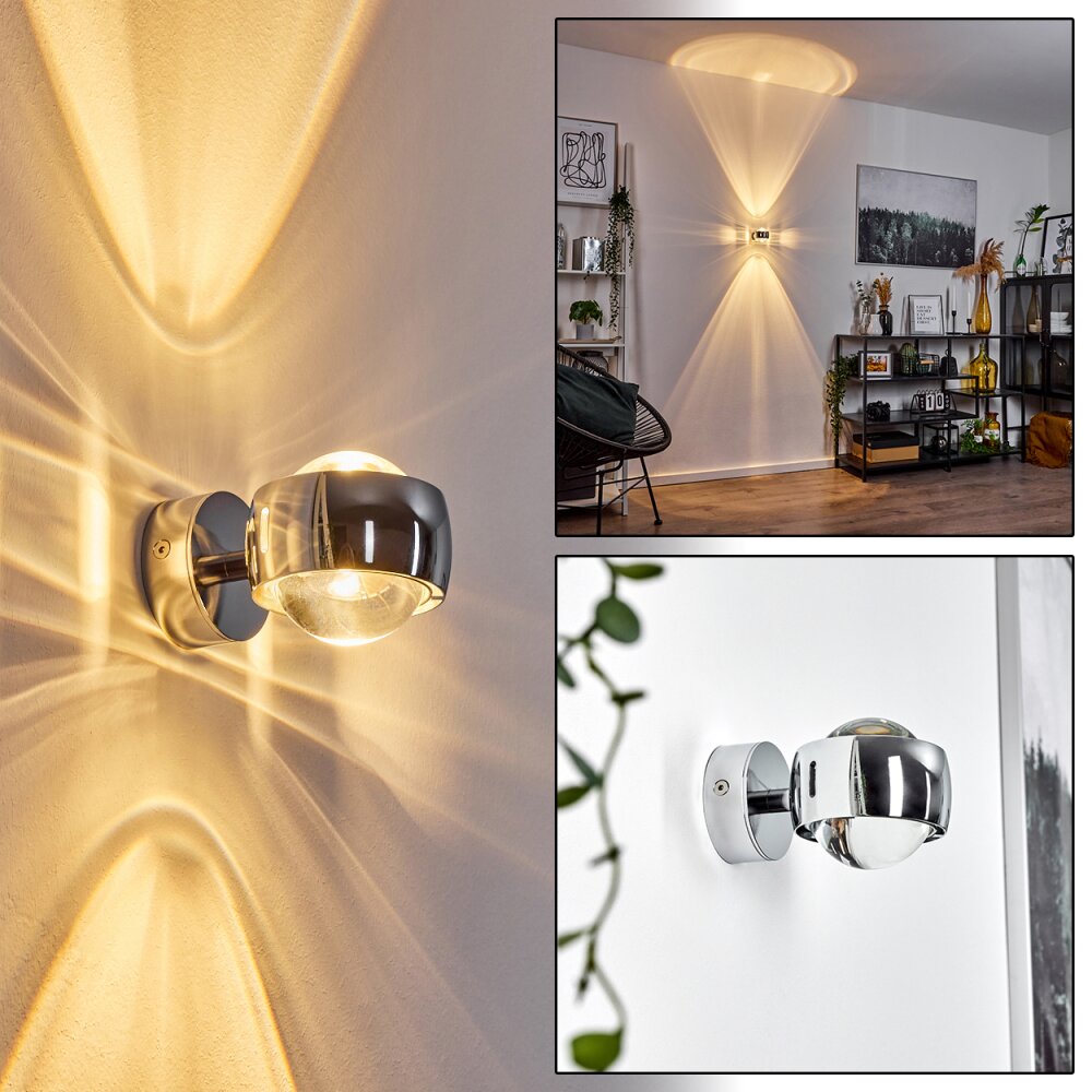 Sapri Wandleuchte Chrom, 1-flammig main product photo