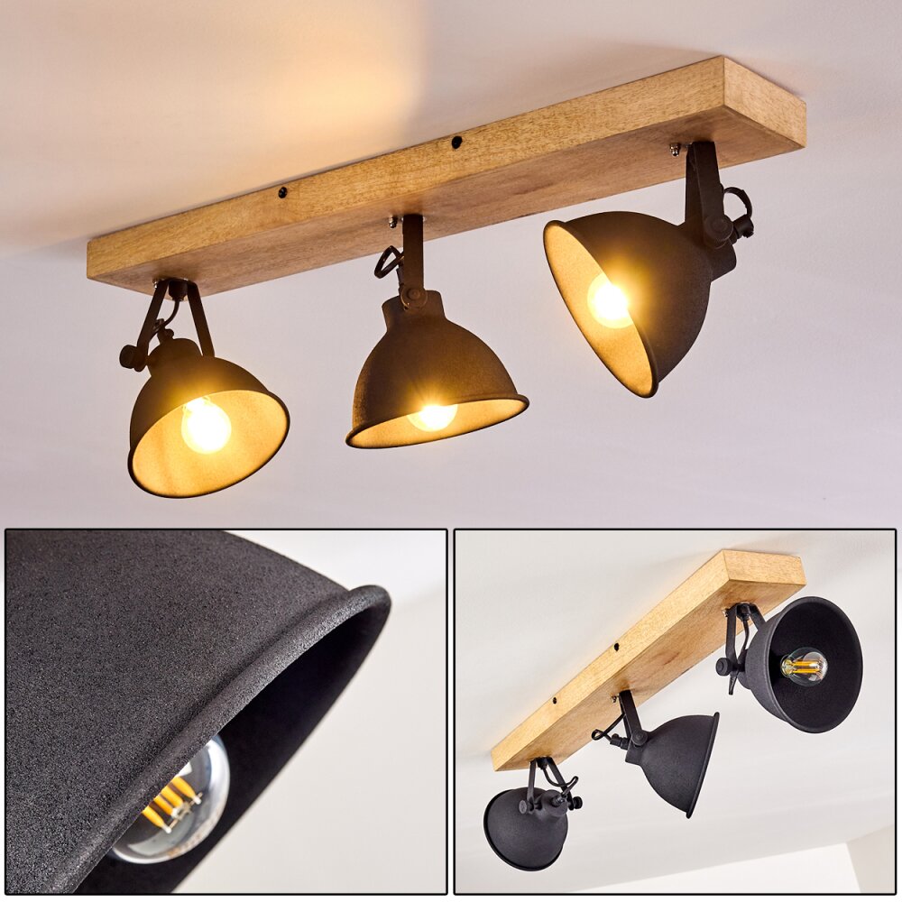 Svanfolk Deckenleuchte Holz hell, 3-flammig main product photo