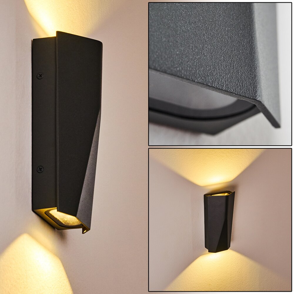 Ingvar Wandleuchte LED Anthrazit, 2-flammig main product photo