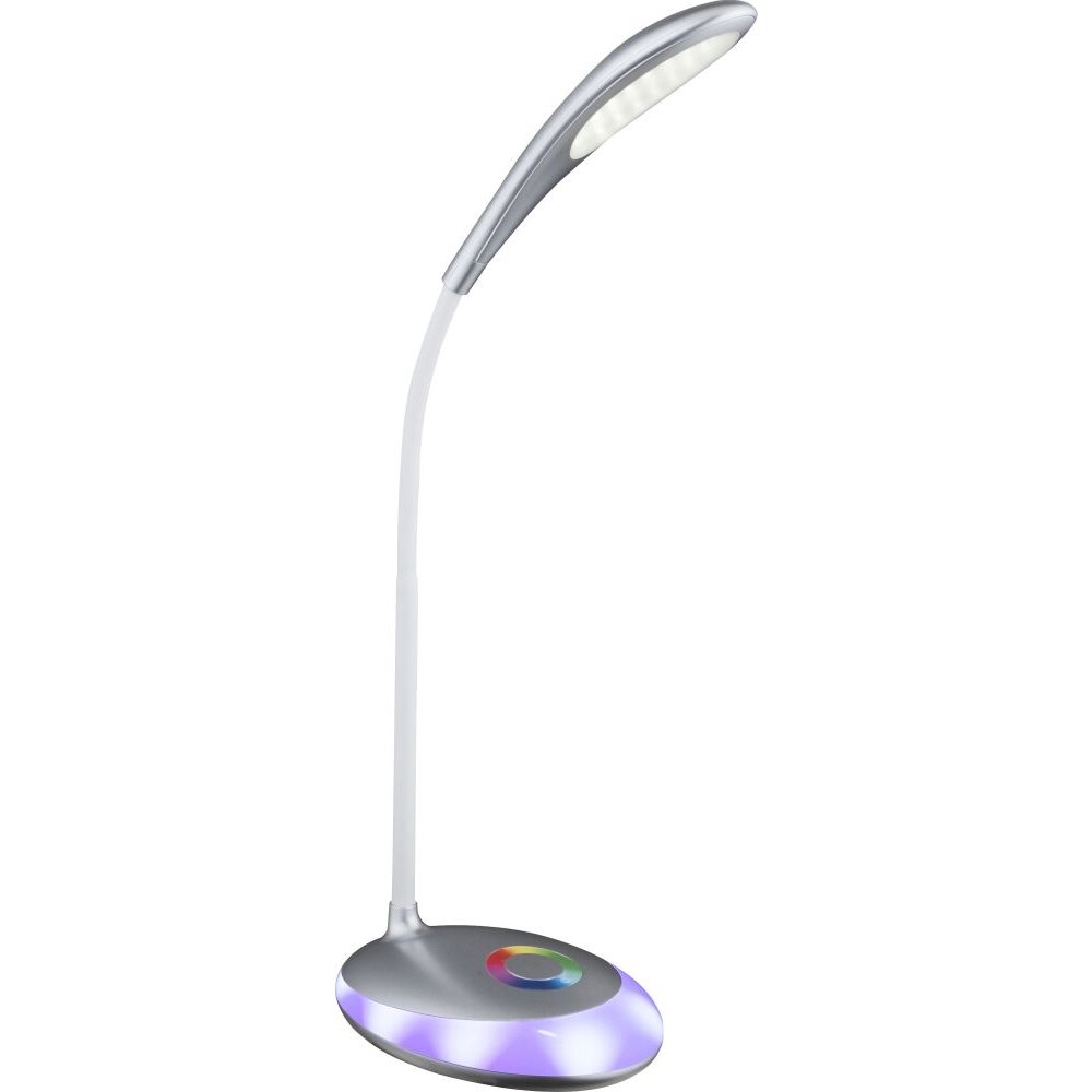 Globo MINEA Tischleuchte LED Silber, 1-flammig, Farbwechsler main product photo