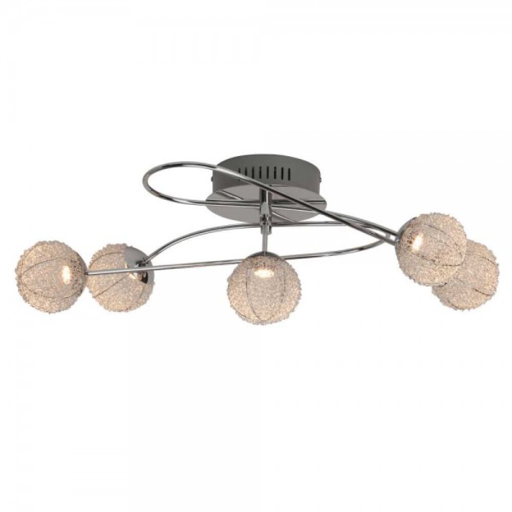 Brilliant Leuchten Dajana Deckenleuchte LED Chrom, 5-flammig main product photo