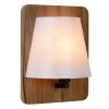Lucide IDAHO Wandleuchte Holz dunkel, 1-flammig