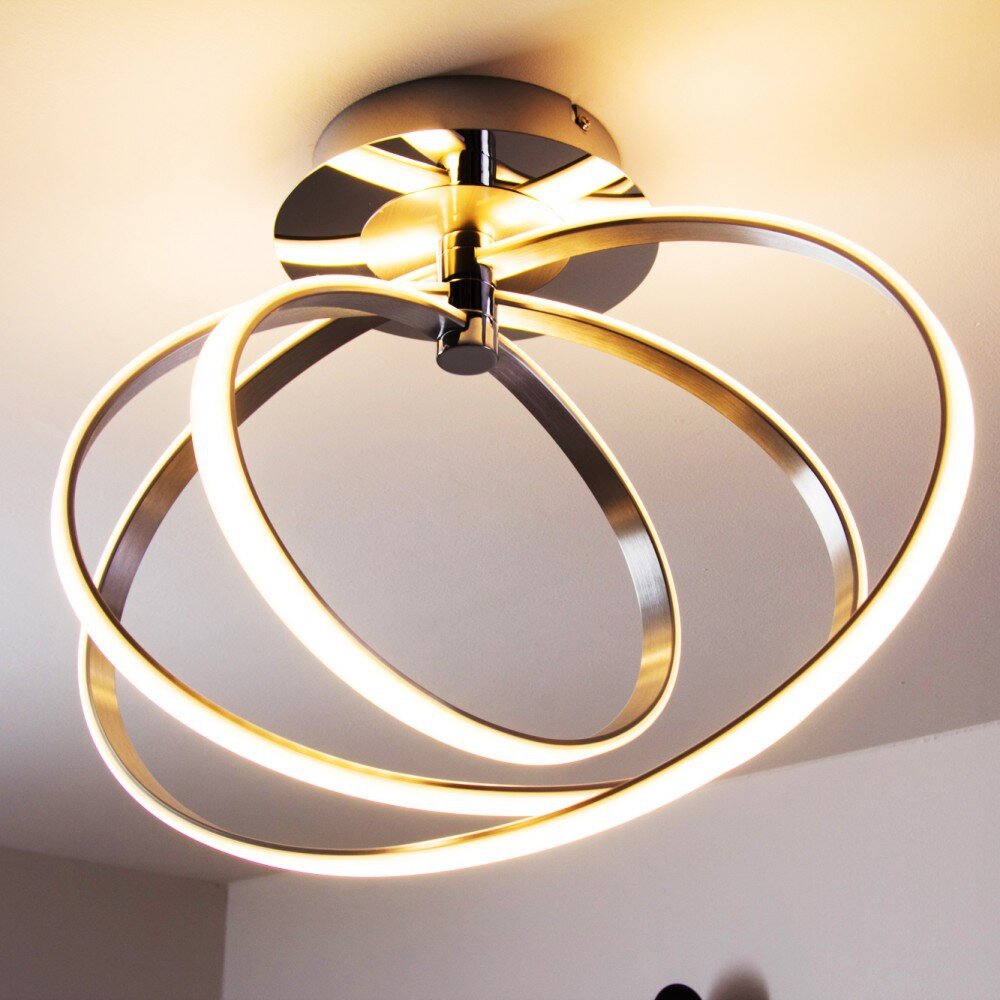Trio Leuchten CORLAND Deckenleuchte LED Chrom, 1-flammig main product photo