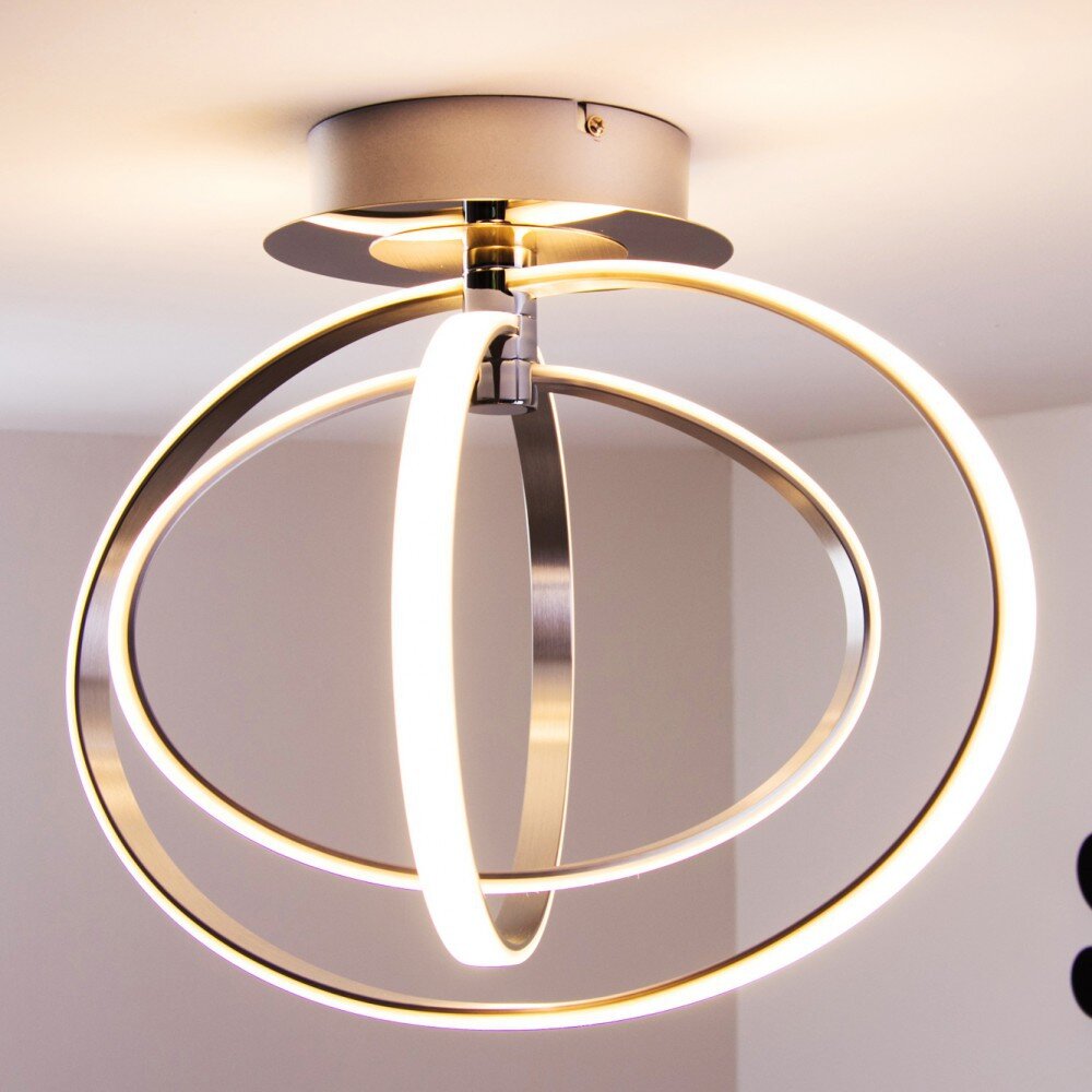 Trio Leuchten CORLAND Deckenleuchte LED Chrom, 1-flammig