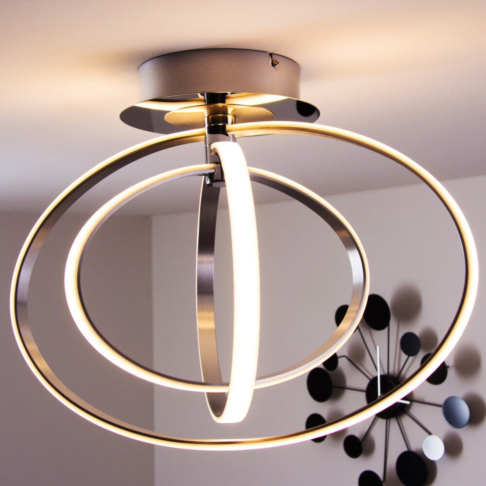 Trio Leuchten CORLAND Deckenleuchte LED Chrom, 1-flammig