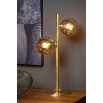 Lucide TYCHO Tischlampe Gold, 2-flammig