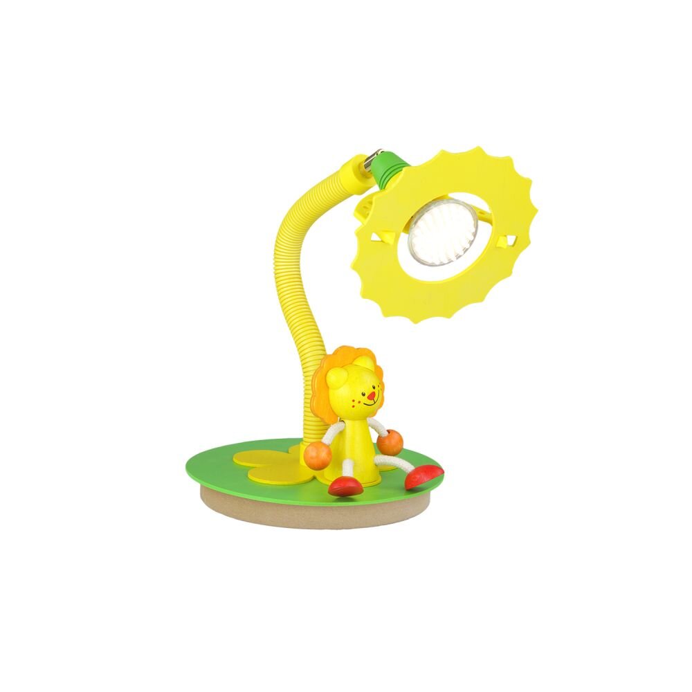 Elobra LÖWE Tischleuchte Gelb, Grün, 1-flammig main product photo