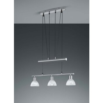 Trio Leuchten LEVISTO Pendelleuchte LED Nickel-Matt, 3-flammig