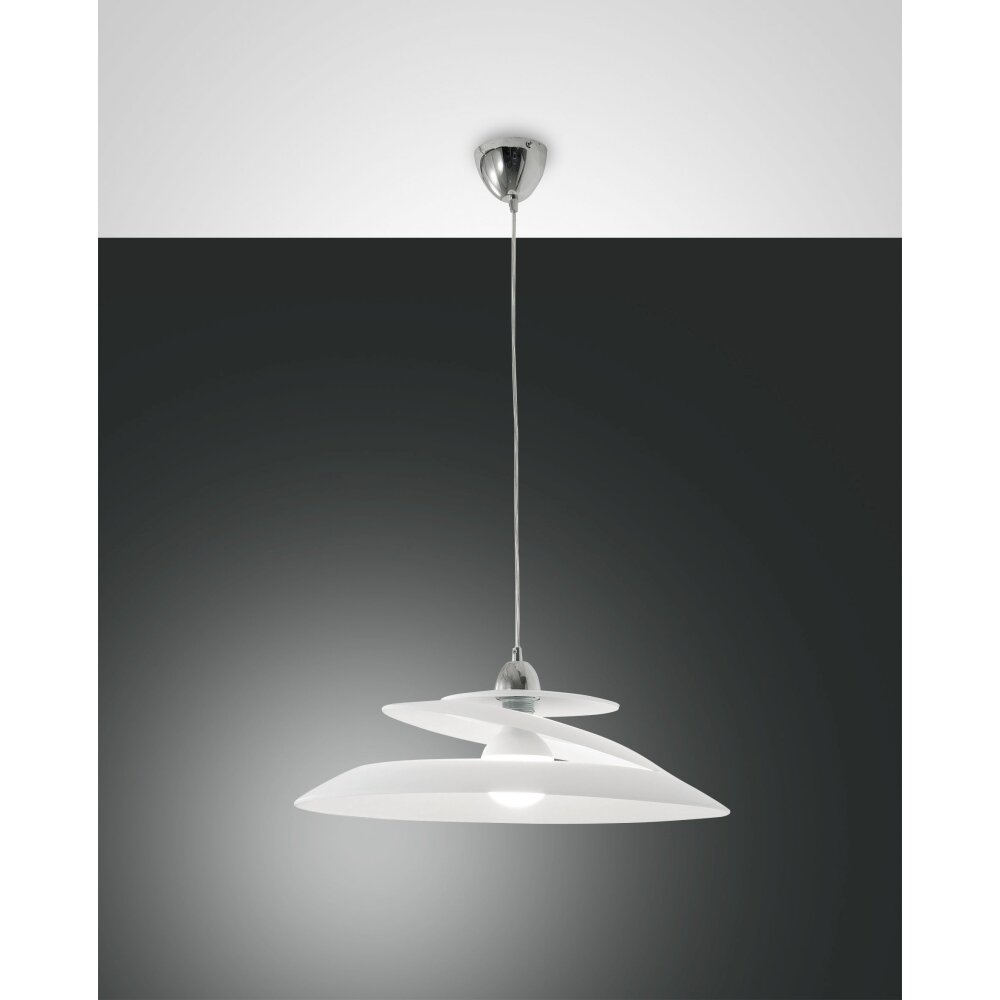 Fabas Luce Aragon Pendelleuchte Chrom, 1-flammig main product photo