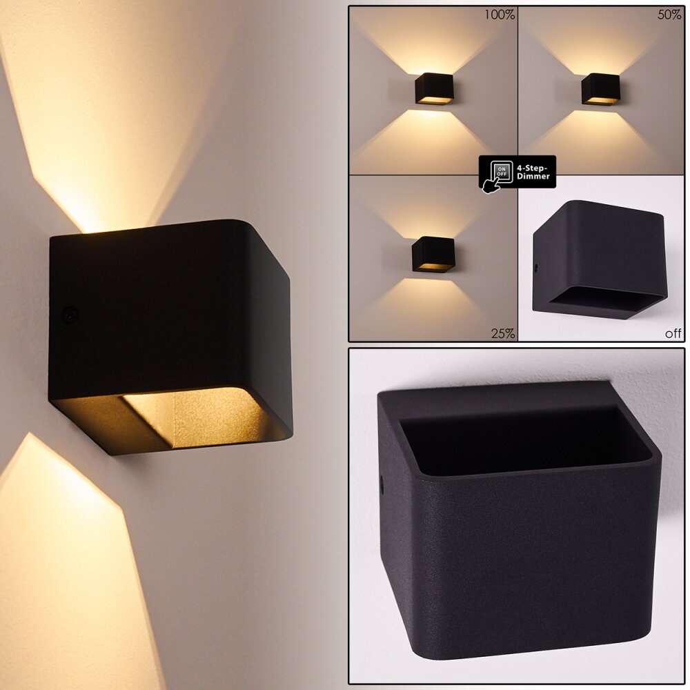 Chuitna Wandleuchte LED Schwarz, 1-flammig main product photo
