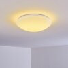 Brighton Deckenleuchte LED Weiß, 1-flammig, Fernbedienung, Farbwechsler