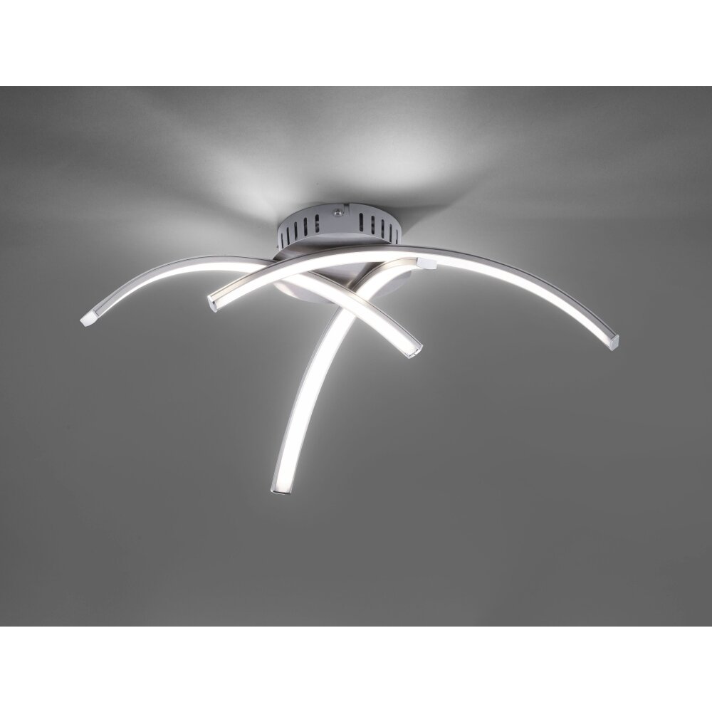Leuchten Direkt VALERIE Deckenleuchte LED Edelstahl, 3-flammig main product photo