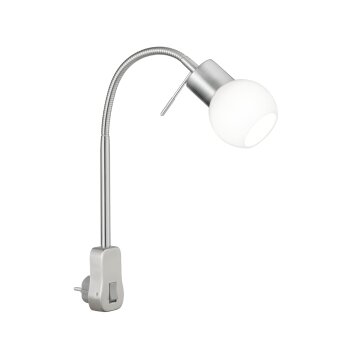 Trio Leuchten FRED Wandleuchte LED Nickel-Matt, 1-flammig