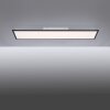 Leuchten Direkt FLAT Panel LED Schwarz, 1-flammig, Fernbedienung
