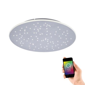 Paul Neuhaus Q-NIGHTSKY Deckenleuchte LED Aluminium, 1-flammig, Fernbedienung