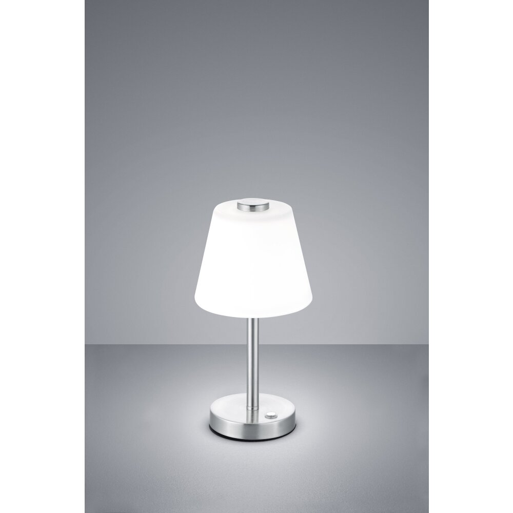 Trio Leuchten EMERALD Tischleuchte LED Nickel-Matt, 1-flammig main product photo