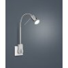 Trio Leuchten LAON Wandleuchte LED Nickel-Matt, 1-flammig