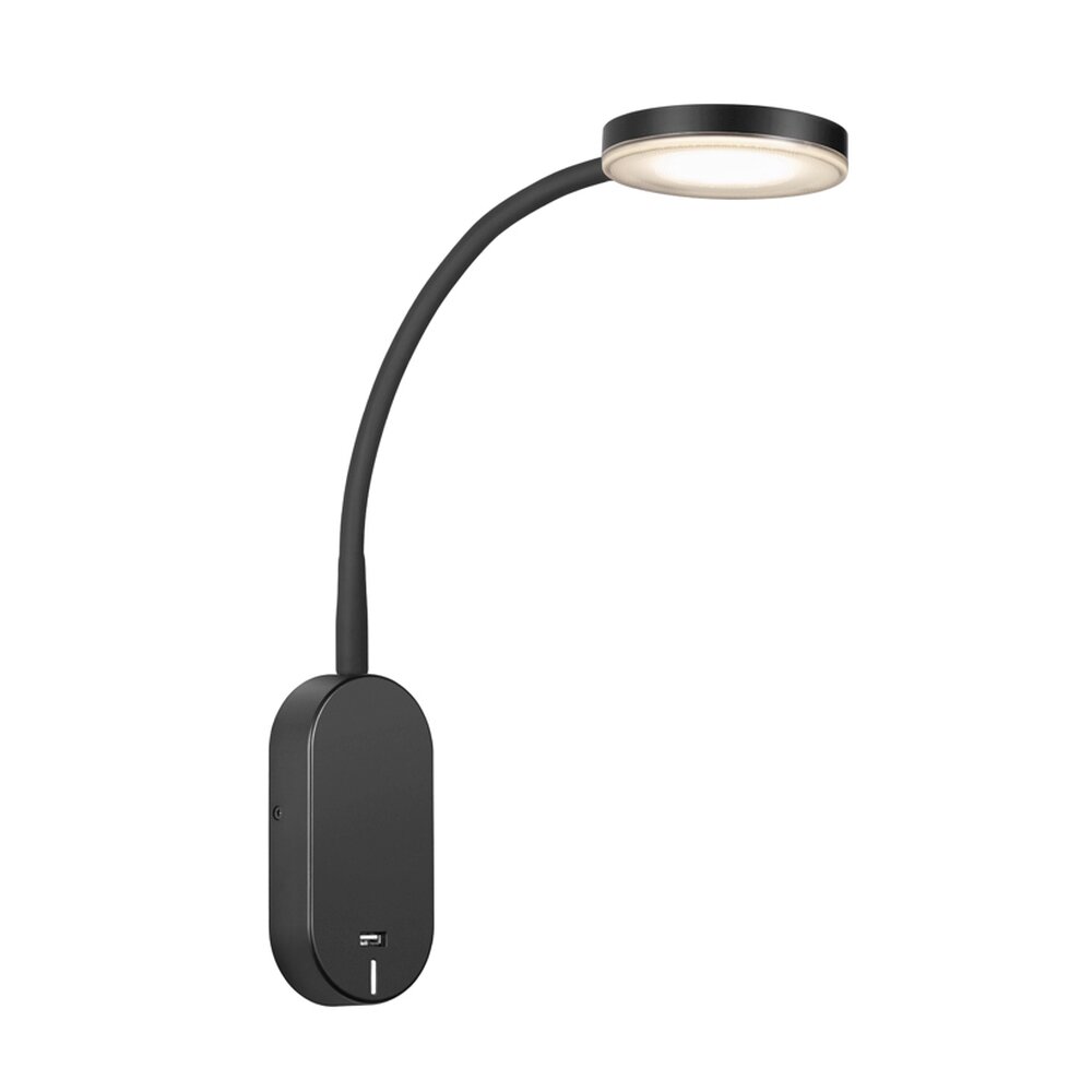 Nordlux MASON Wandleuchte Schwarz, 1-flammig main product photo