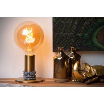 Lucide MARIT Tischlampe Gold, 1-flammig